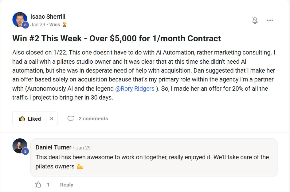 Isaac Sherrill, win 2 of 3 in one week: over $5,000 for a one-month contract