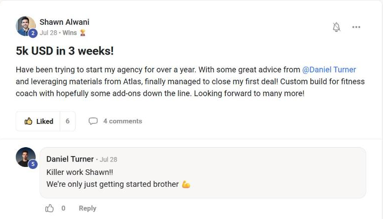Shawn Alwani: 5k USD in 3 weeks, his first deal
