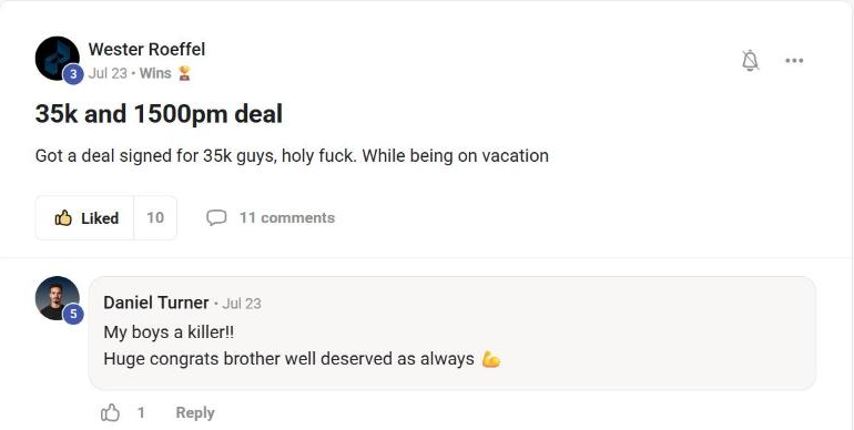 Wester Roeffel: 35k deal signed
